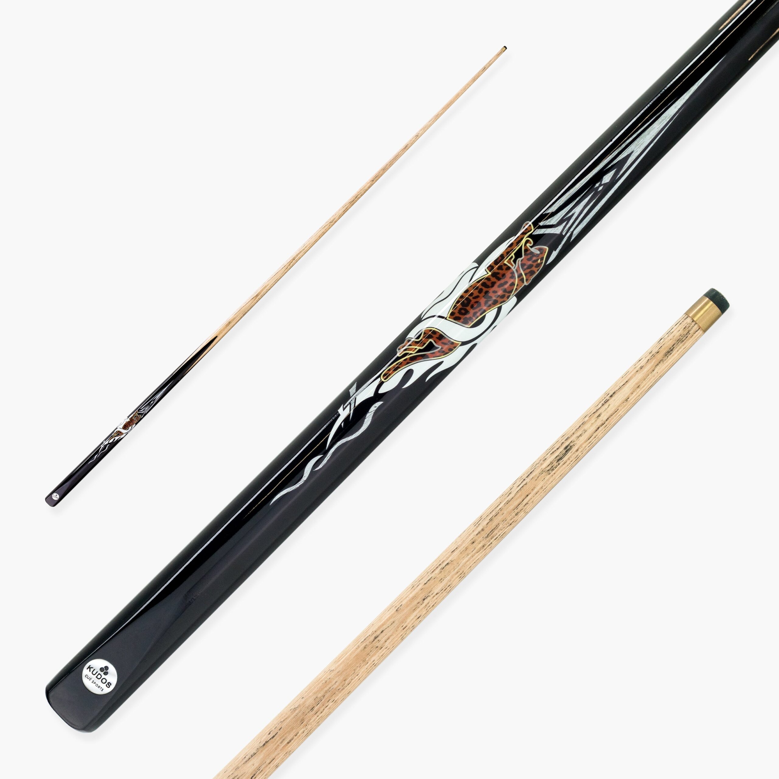 Kudos Flaming Tiger one-piece English pool cue